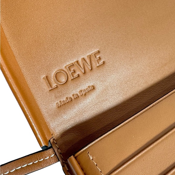 LOEWE Tan Leather Mini Heel Crossbody Pouch Bag Made in Spain - Picture 7 of 13